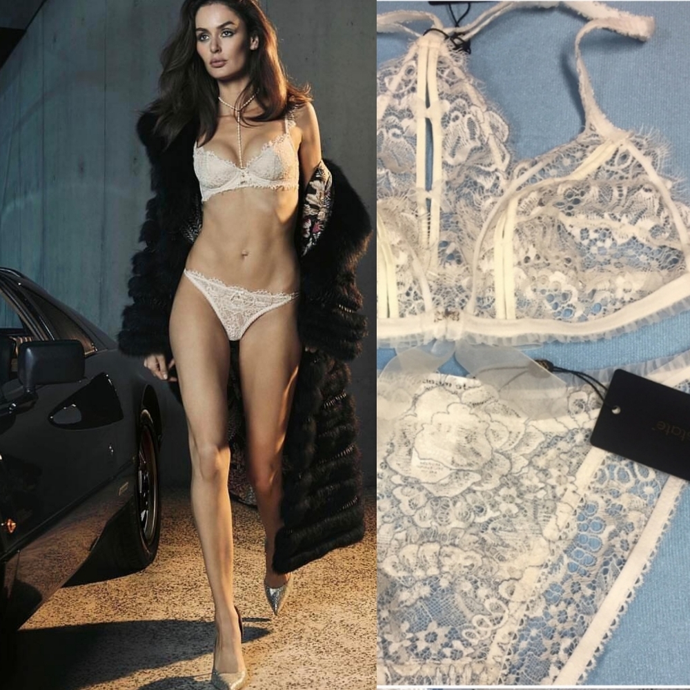 Nwt Pleasure State birdette soft lace ouvert SET